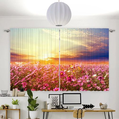 Fotovorhang "Koesmeen Wiese Blueten"