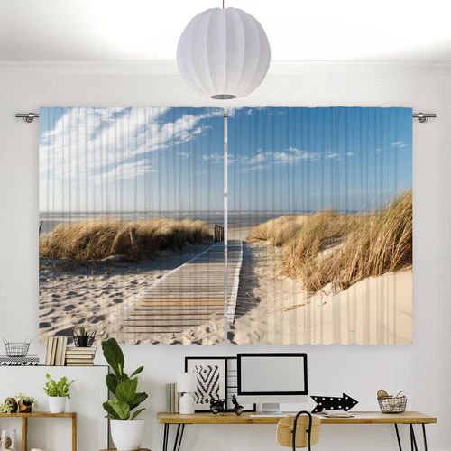 Fotovorhang "Nordsee Strand Langeoog"