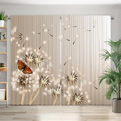 Fotovorhang "Pusteblume Schmetterling"
