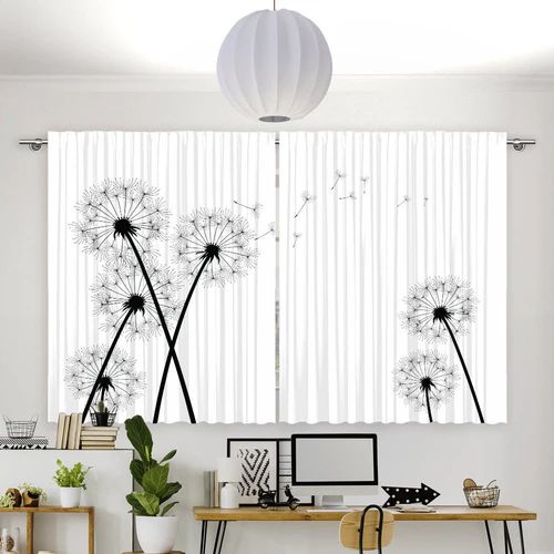 Fotovorhang "Pusteblumen Grafik"