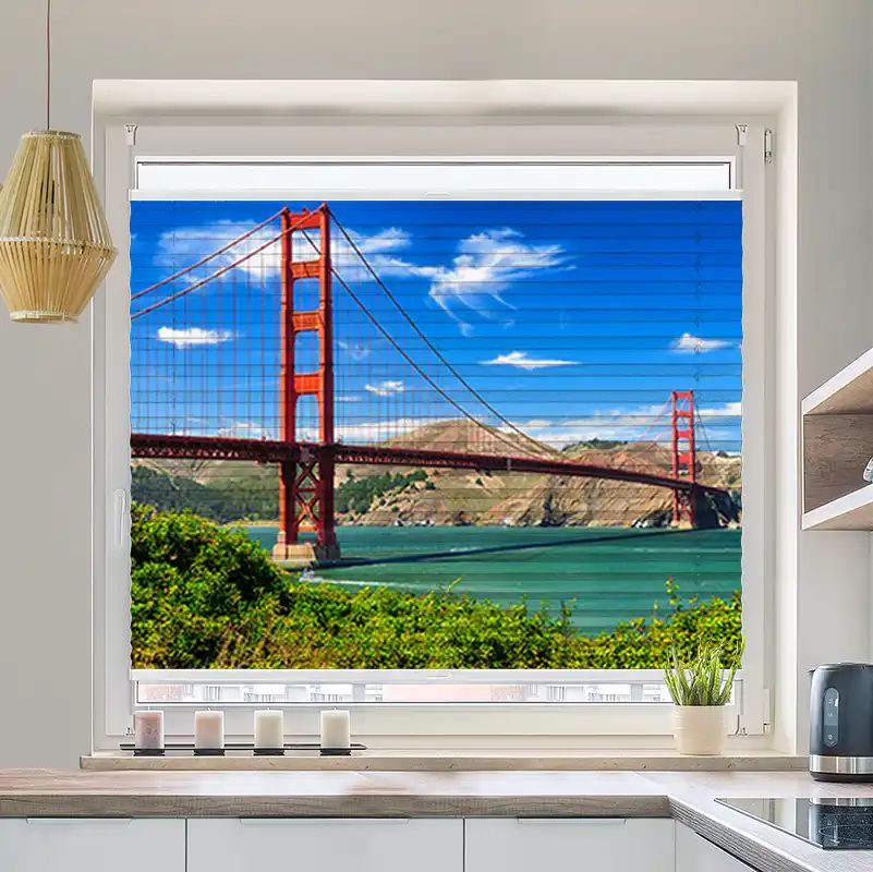 Foto Wabenplissee "Golden Gate Bridge"